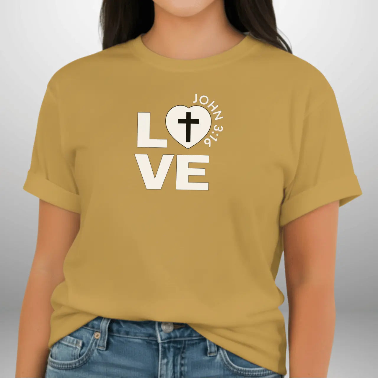 Love John 3:16 Shirt | Women’s Comfort Colors 1717 Faith T-Shirt Goshen & Selah Co