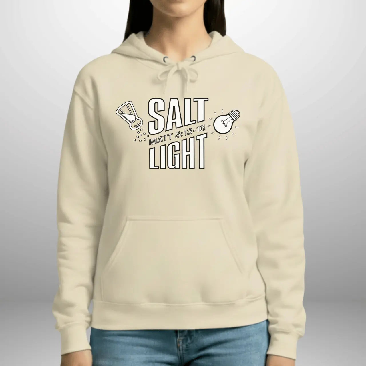 Salt & Light Matthew 5:13–16 Hoodie | Unisex Gildan 18500 Pullover Goshen & Selah Co