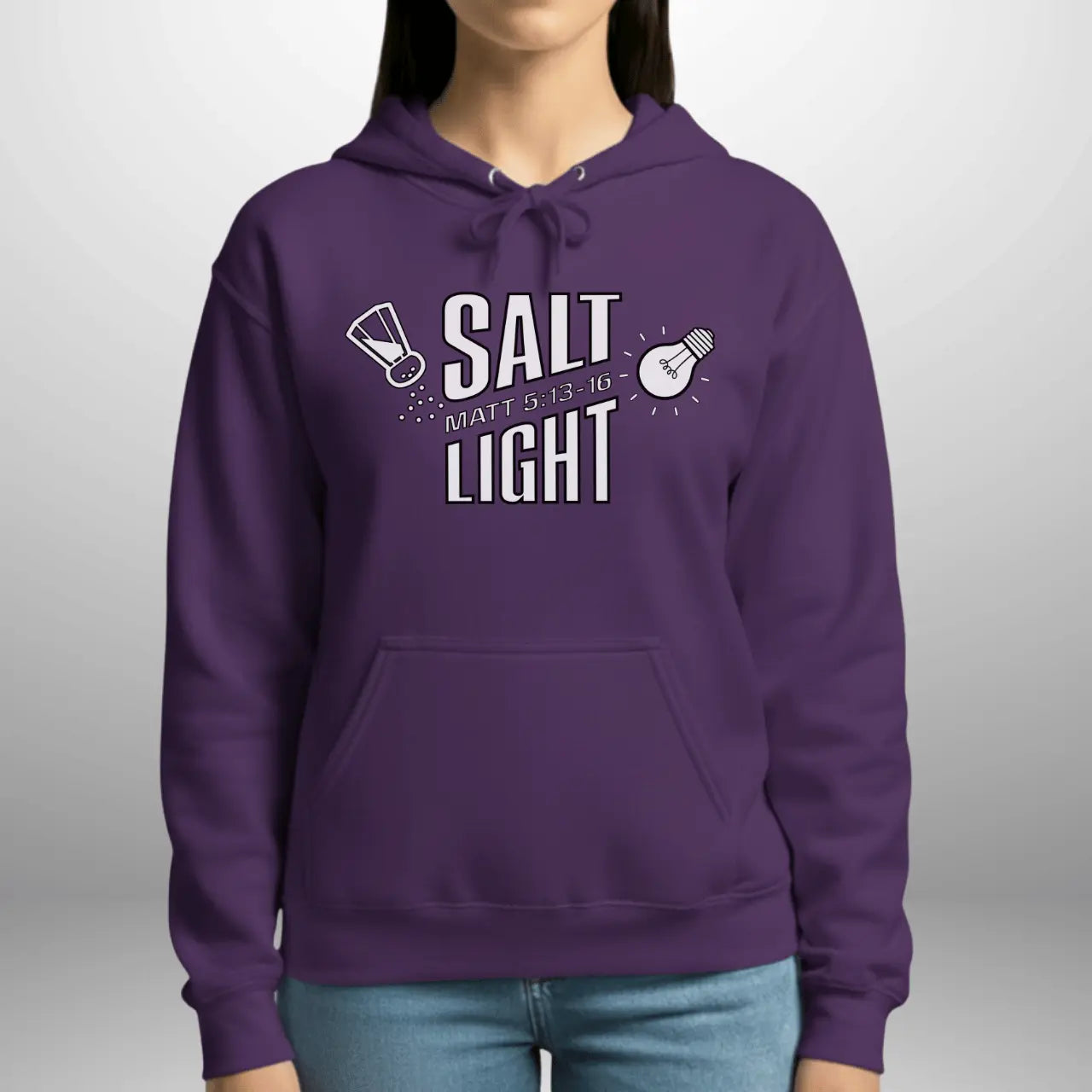Salt & Light Matthew 5:13–16 Hoodie | Unisex Gildan 18500 Pullover Goshen & Selah Co