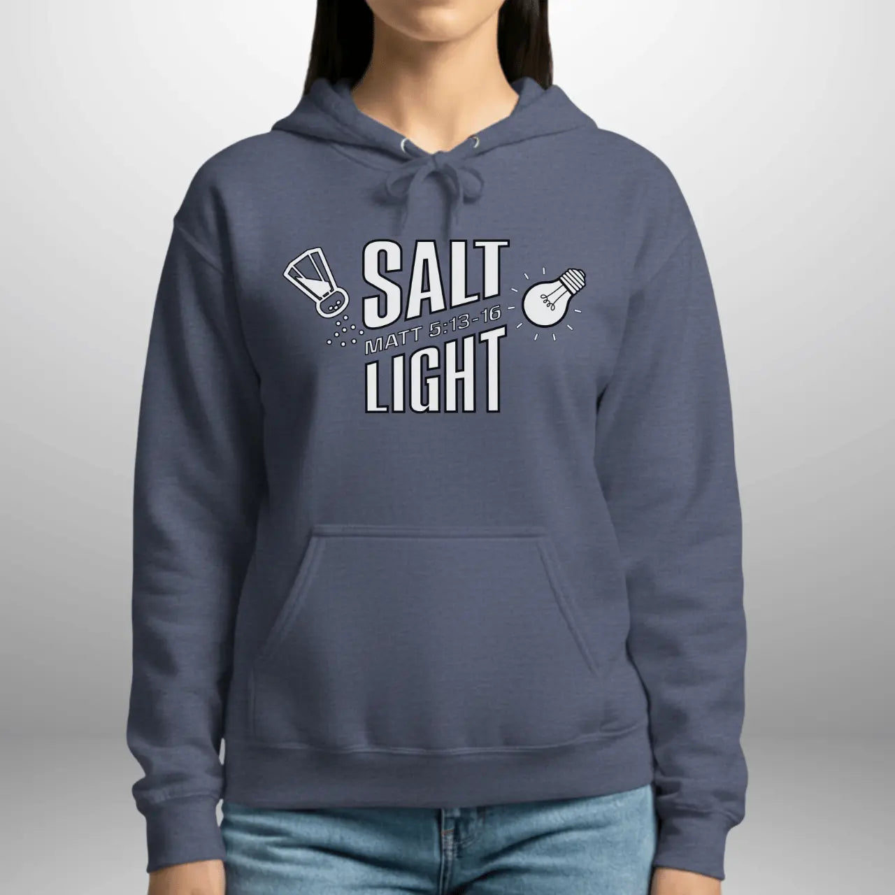 Salt & Light Matthew 5:13–16 Hoodie | Unisex Gildan 18500 Pullover Goshen & Selah Co
