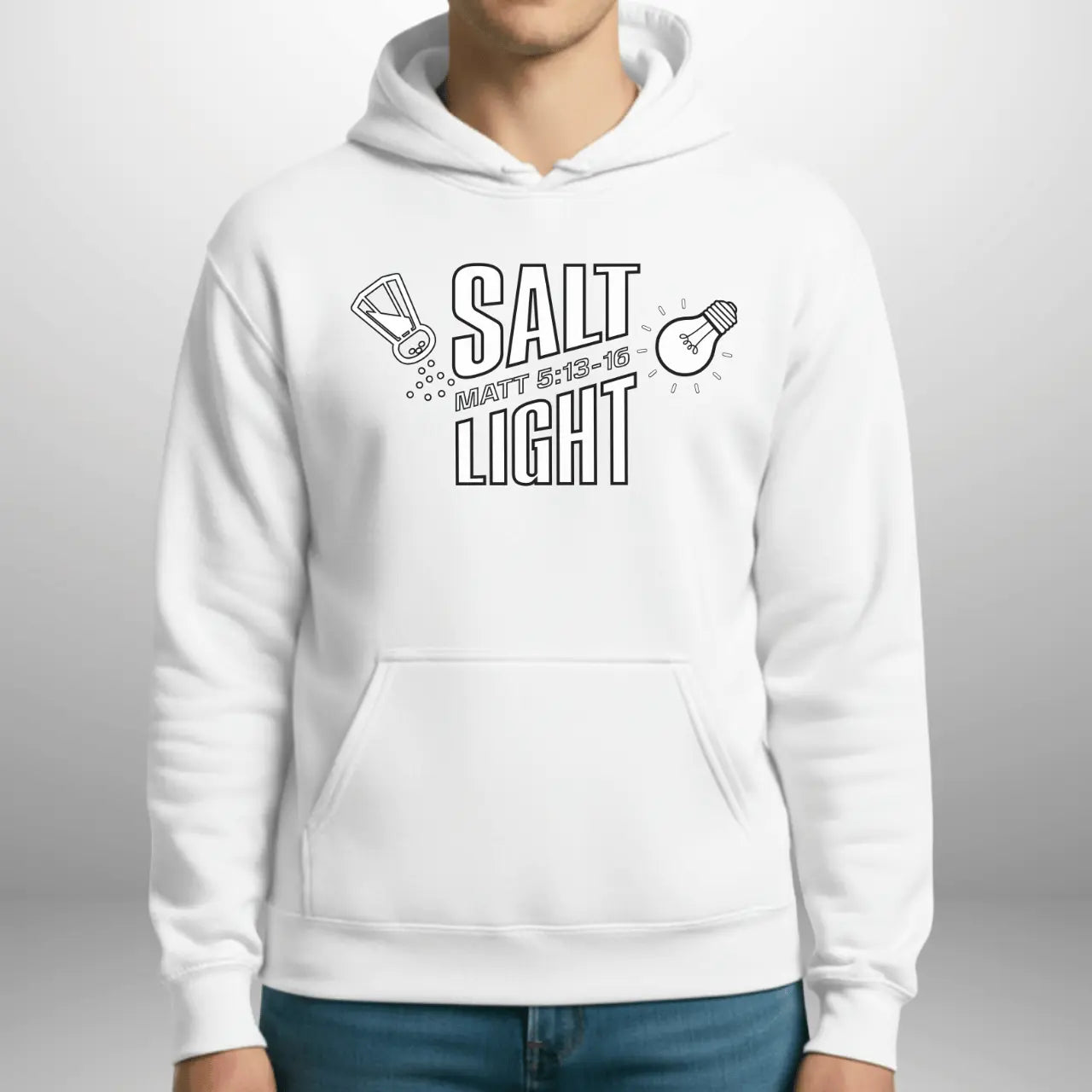 Salt & Light Matthew 5:13–16 Hoodie | Unisex Gildan 18500 Pullover Goshen & Selah Co