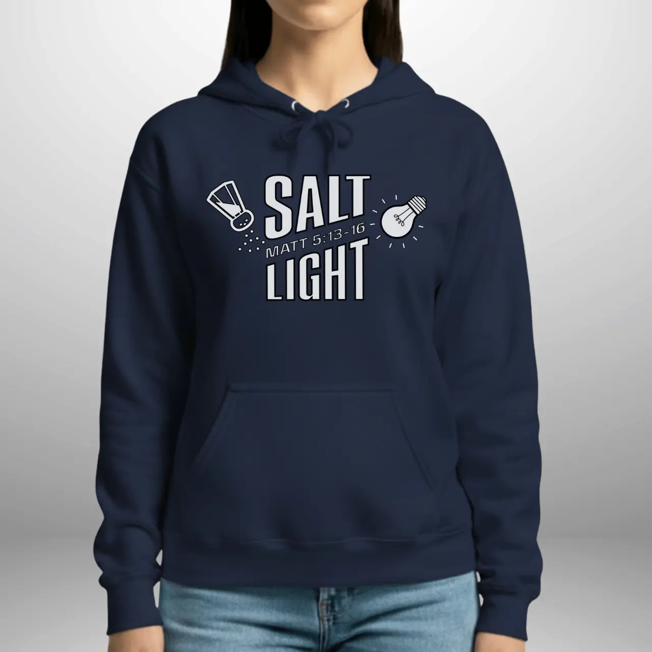 Salt & Light Matthew 5:13–16 Hoodie | Unisex Gildan 18500 Pullover Goshen & Selah Co