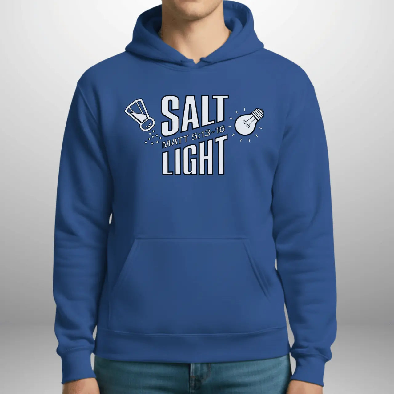 Salt & Light Matthew 5:13–16 Hoodie | Unisex Gildan 18500 Pullover Goshen & Selah Co