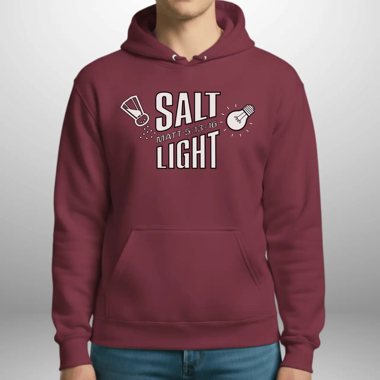 Salt & Light Matthew 5:13–16 Hoodie | Unisex Gildan 18500 Pullover Goshen & Selah Co