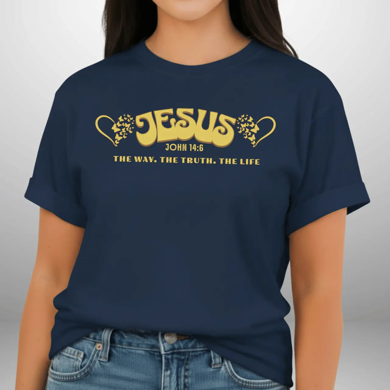 Jesus The Way The Truth The Life John 14:6 Shirt | Women’s Comfort Colors Tee Goshen & Selah Co