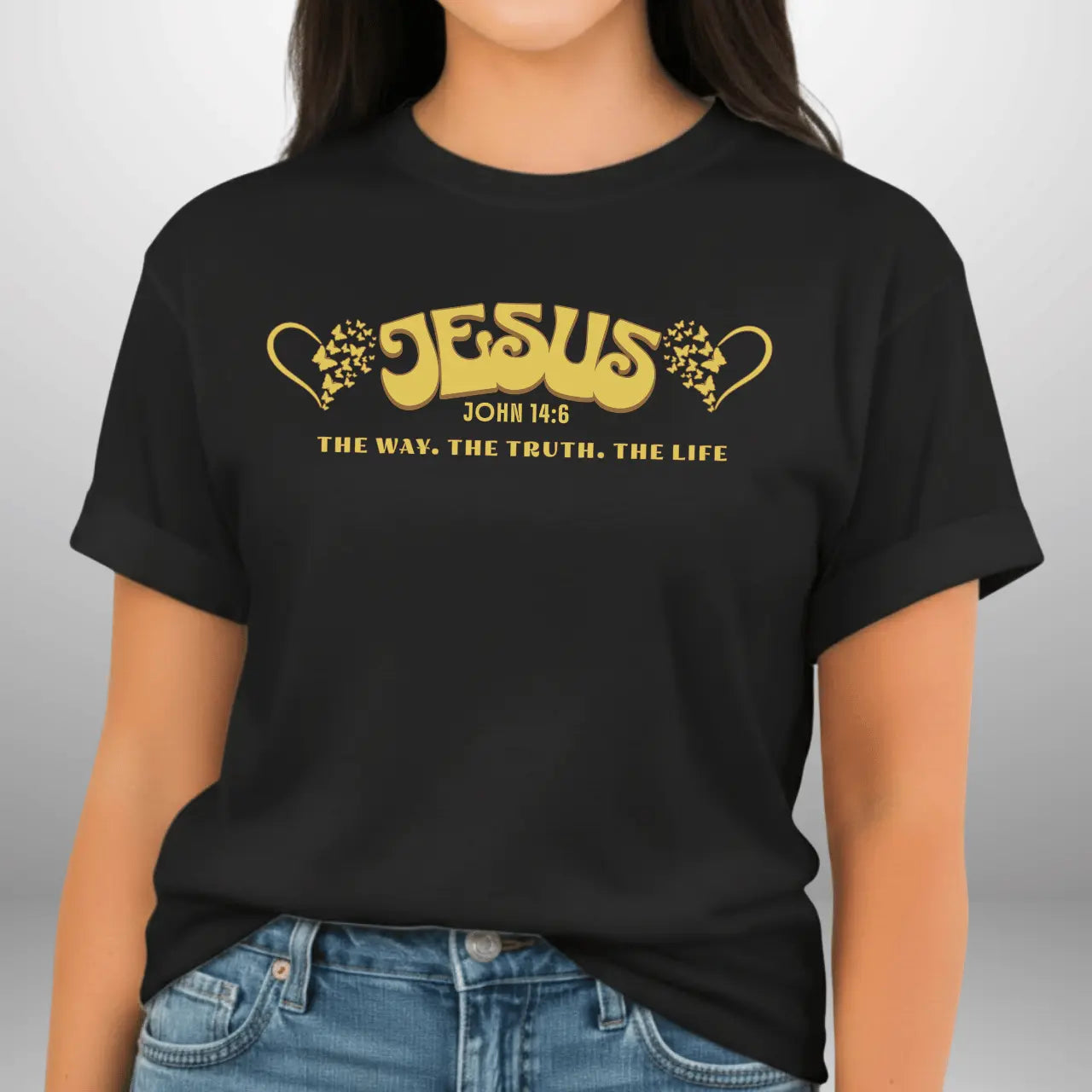 Jesus The Way The Truth The Life John 14:6 Shirt | Women’s Comfort Colors Tee Goshen & Selah Co