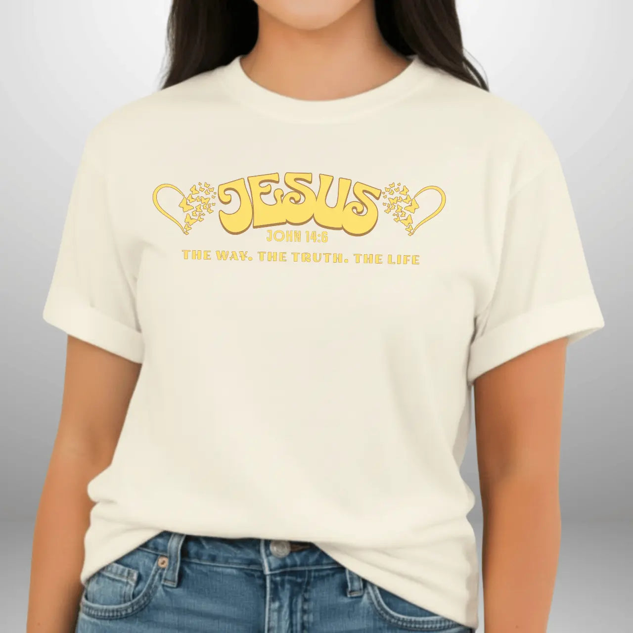Jesus The Way The Truth The Life John 14:6 Shirt | Women’s Comfort Colors Tee Goshen & Selah Co