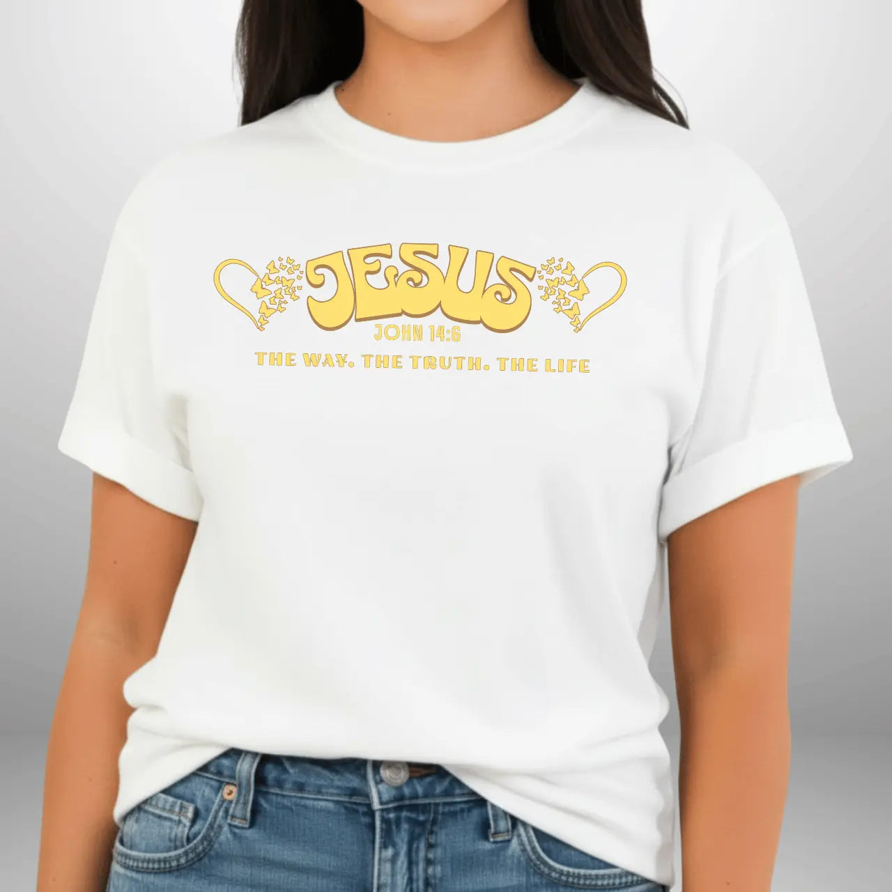Jesus The Way The Truth The Life John 14:6 Shirt | Women’s Comfort Colors Tee Goshen & Selah Co