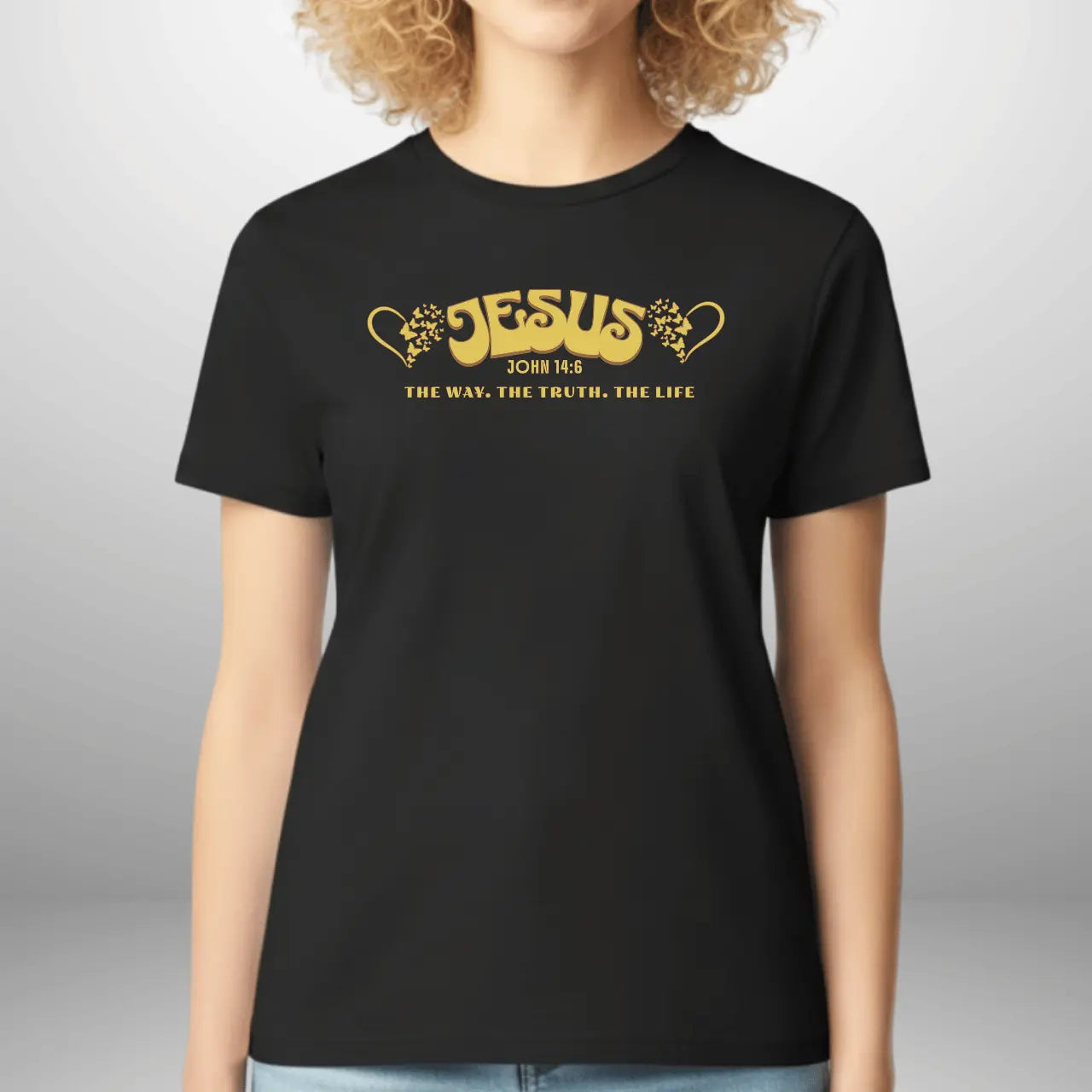 Jesus The Way The Truth The Life John 14:6 Shirt | Women’s Gildan T-Shirt Goshen & Selah Co