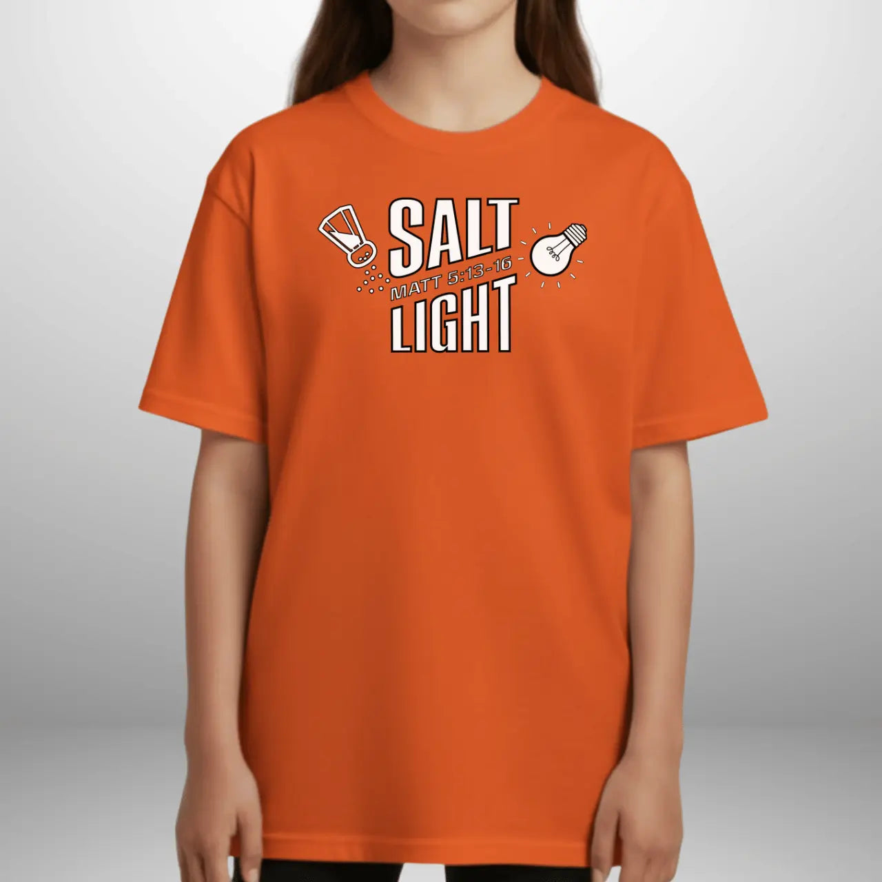 Salt & Light Youth Matthew 5:13–16 T-Shirt | Scripture Tee | Gildan 5000B Kids Shirt Goshen & Selah Co