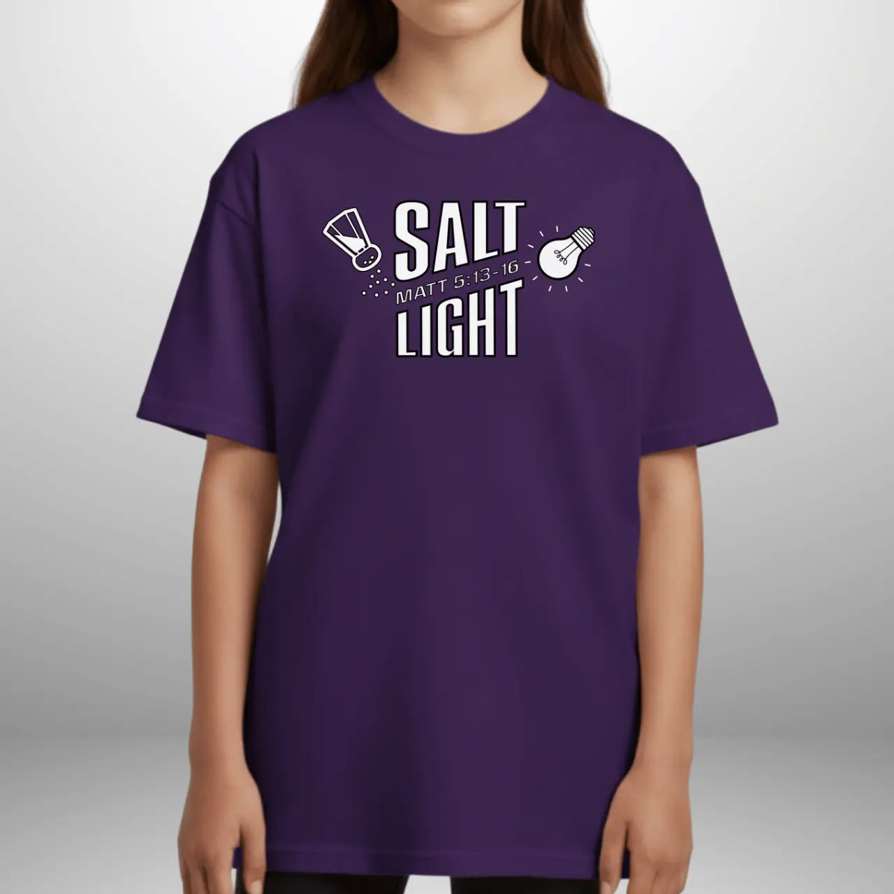 Salt & Light Youth Matthew 5:13–16 T-Shirt | Scripture Tee | Gildan 5000B Kids Shirt Goshen & Selah Co