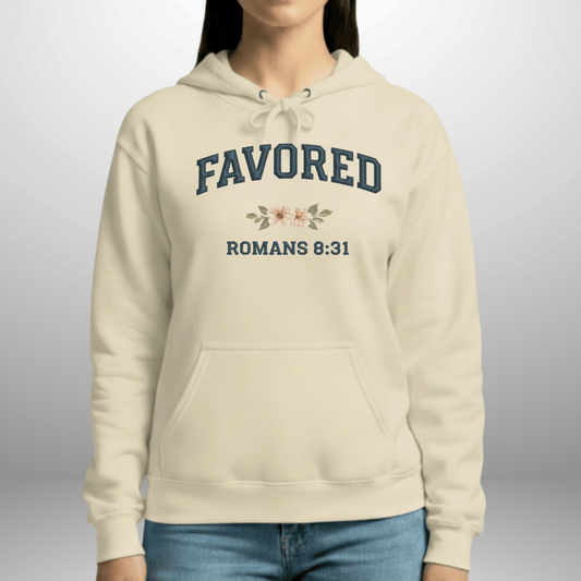 Women’s Romans 8:31 Gildan Hoodie | Cozy Favored