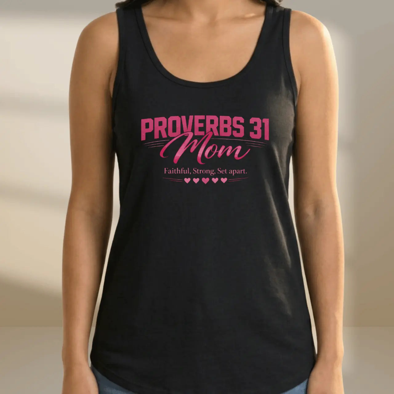 Proverbs 31 Mom Tank Top | Women’s Cotton Graphic Tank Goshen & Selah Co