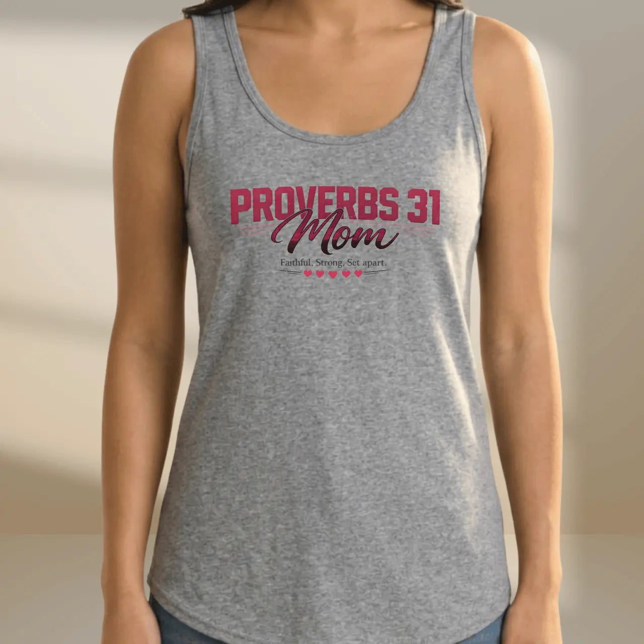 Proverbs 31 Mom Tank Top | Women’s Cotton Graphic Tank Goshen & Selah Co