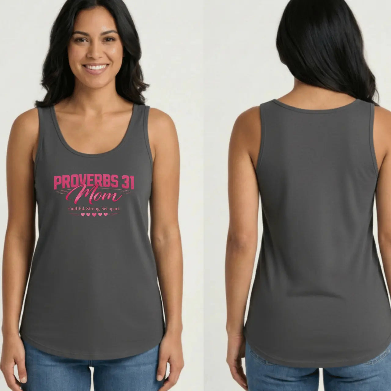 Proverbs 31 Mom Tank Top | Women’s Cotton Graphic Tank Goshen & Selah Co