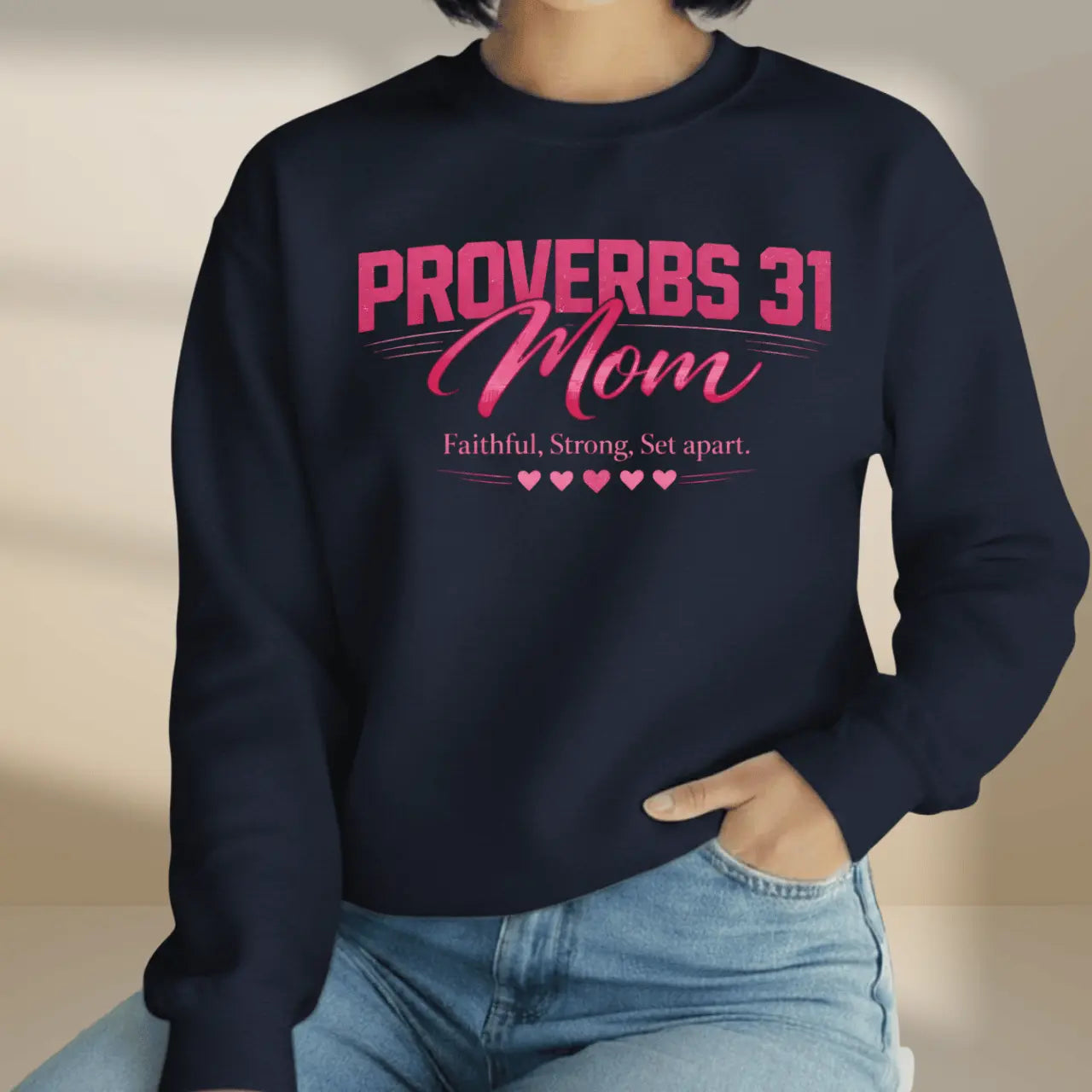 Proverbs 31 Mom Women’s Crewneck Sweatshirt Goshen & Selah Co