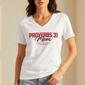 Proverbs 31 Mom V-Neck Tee | Women’s Graphic Shirt Goshen & Selah Co