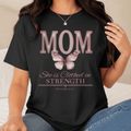 Mom She Is Clothed in Strength T-Shirt | Comfort Colors Tee Printify