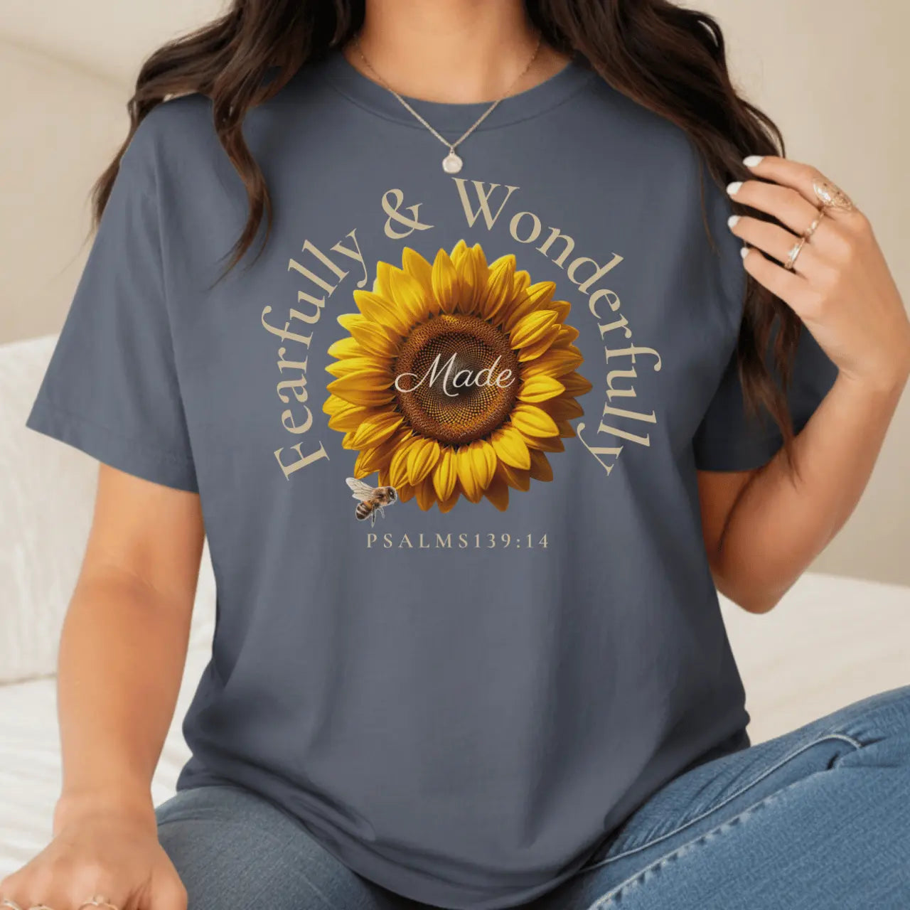 Fearfully & Wonderfully Made Women’s Comfort Colors T-Shirt Goshen & Selah Co