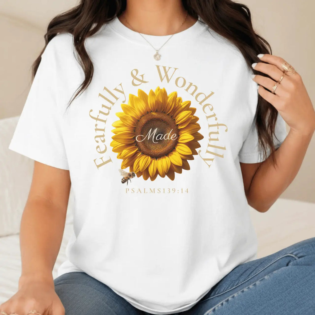 Fearfully & Wonderfully Made Women’s Comfort Colors T-Shirt Goshen & Selah Co
