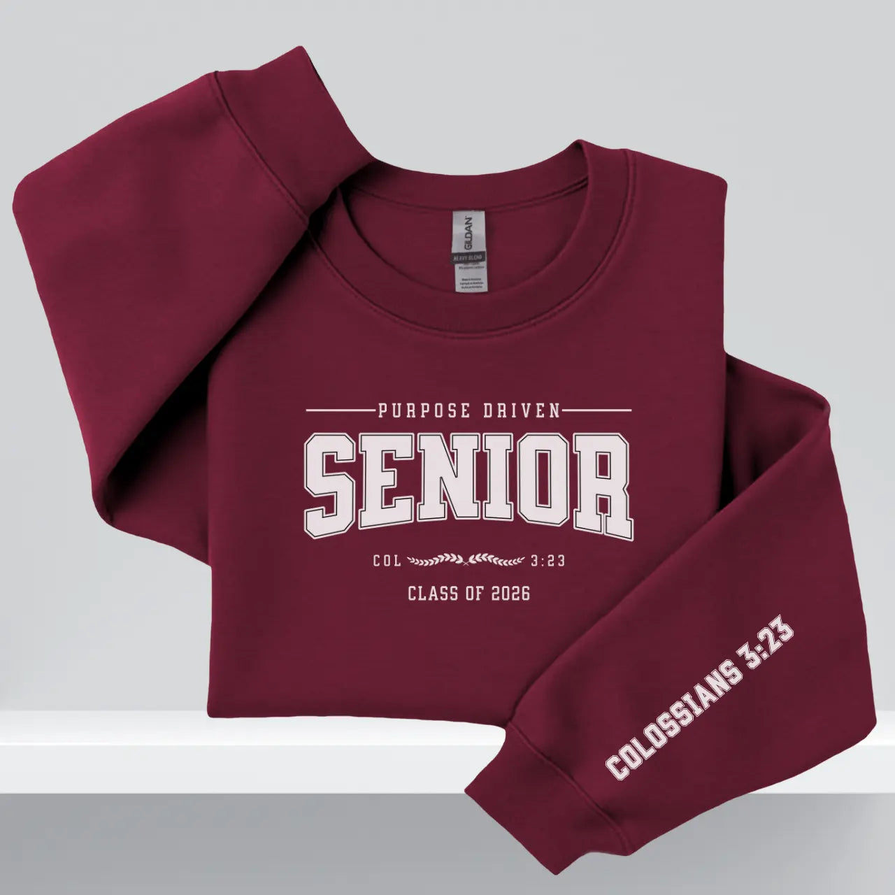 Purpose Driven Senior Sweatshirt | Class of 2026 Crewneck Goshen & Selah Co