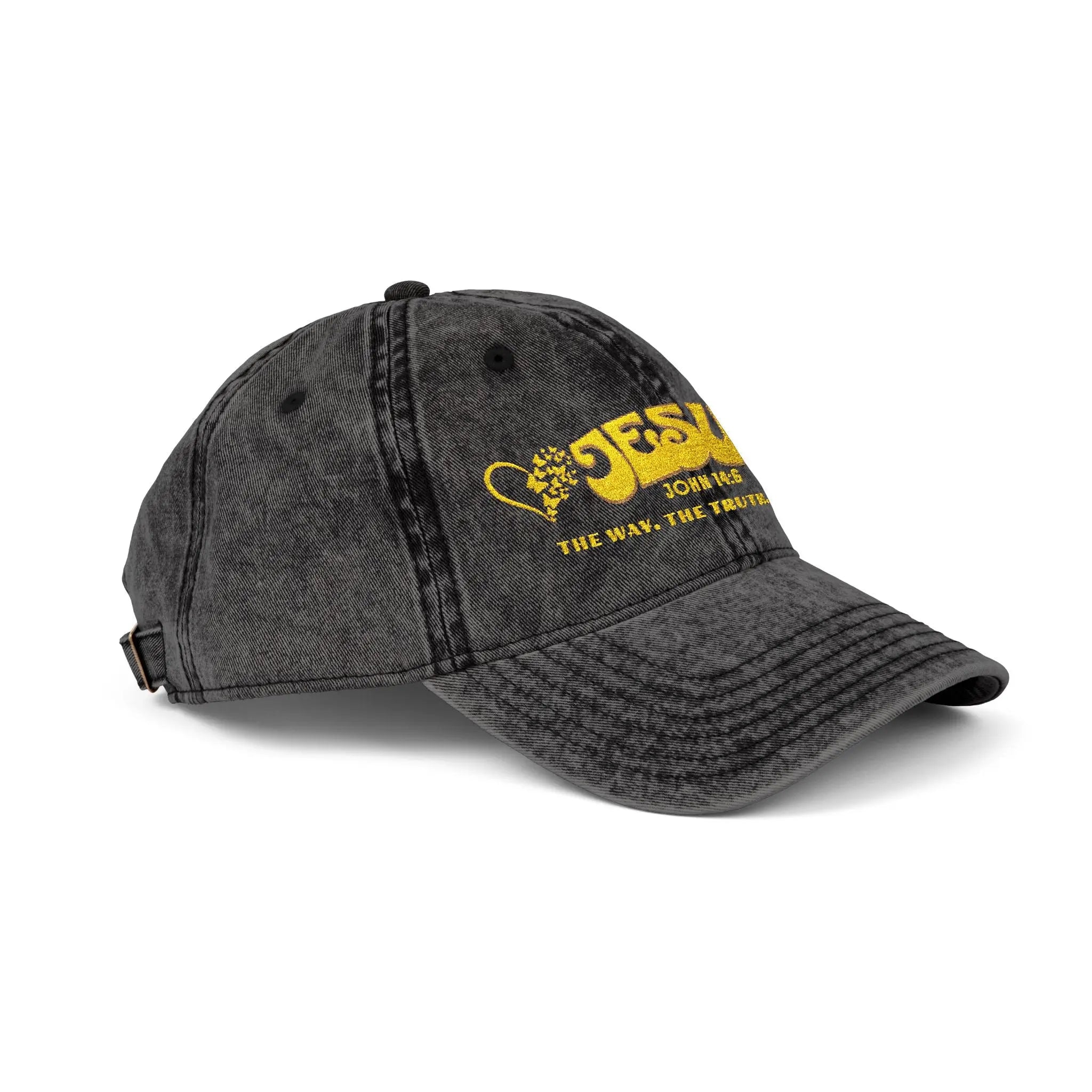 JOHN 14:6 Jesus The Way The Truth The Life Vintage Cap | Washed Cotton Adjustable Hat Goshen & Selah Co