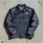 Mustard Seed Faith Jacket – Embroidered Denim Jacket Goshen & Selah Co