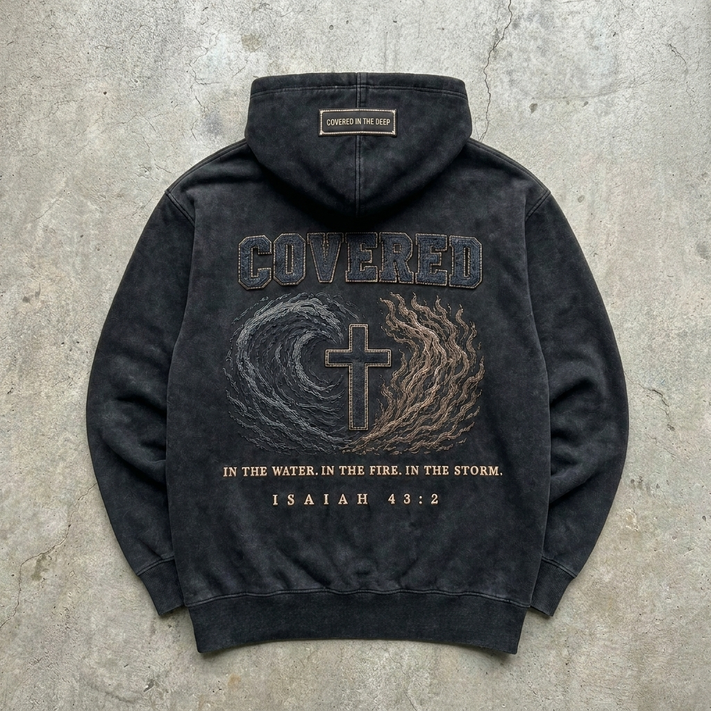 Covered Grace – Vintage Wash Pullover Hoodie Goshen & Selah Co