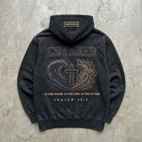 Covered Grace – Vintage Wash Pullover Hoodie Goshen & Selah Co