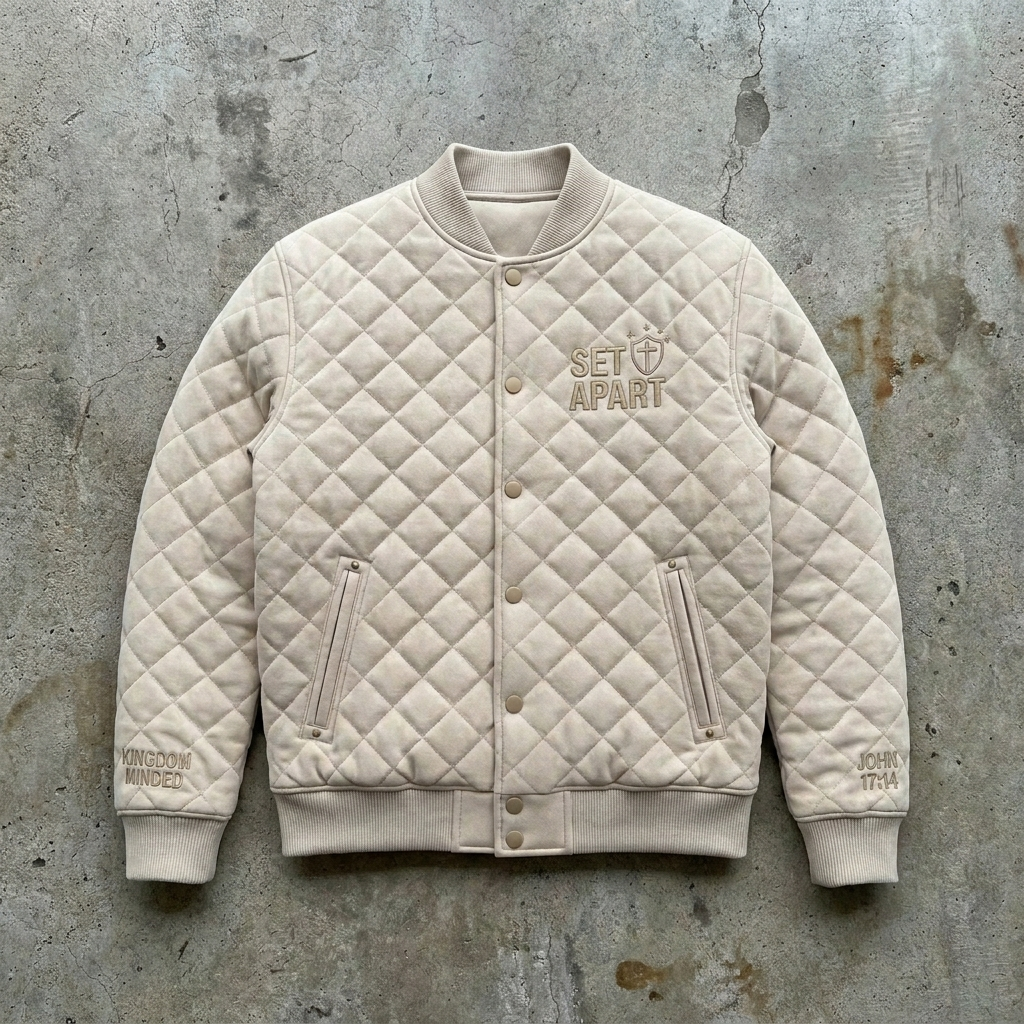 Set Apart Legacy – Quilted Faith Bomber Jacket Goshen & Selah Co