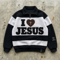 King of Kings – Sherpa Stripe Quarter-Zip Pullover Goshen & Selah Co