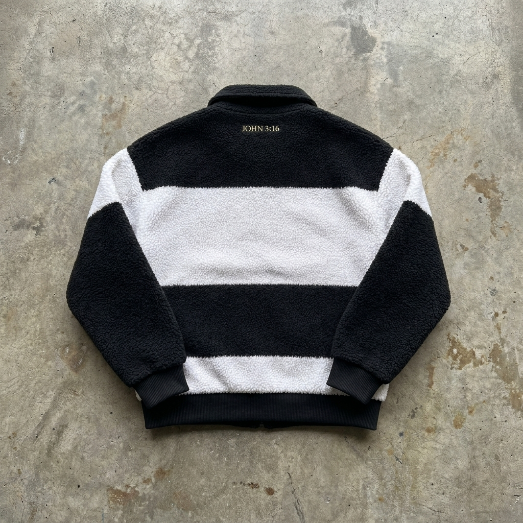 King of Kings – Sherpa Stripe Quarter-Zip Pullover Goshen & Selah Co