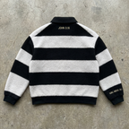 Jesus Over Everything – Sherpa Stripe Rugby Pullover Goshen & Selah Co