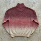 Beloved Horizon - Rose Fade Quater Zip Knit Sweater Goshen & Selah Co