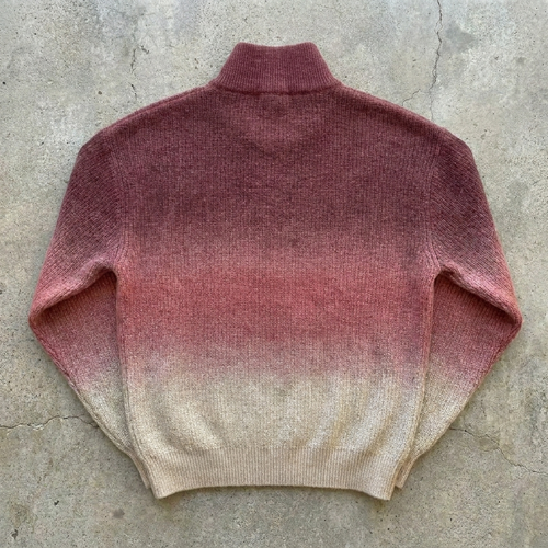 Beloved Horizon - Rose Fade Quater Zip Knit Sweater Goshen & Selah Co