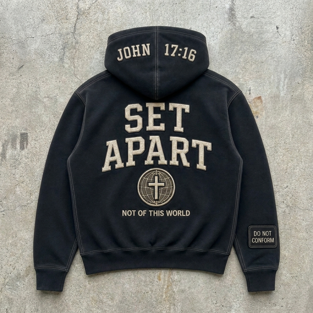 Sanctified State – Vintage Embroidered Hoodie Goshen & Selah Co