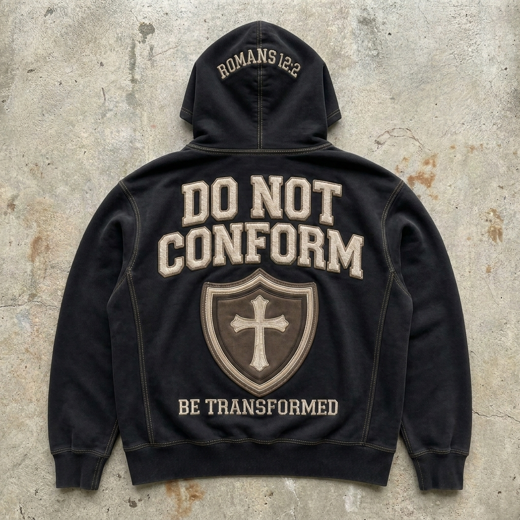 Renewed Resolve – Vintage Embroidered Hoodie Goshen & Selah Co
