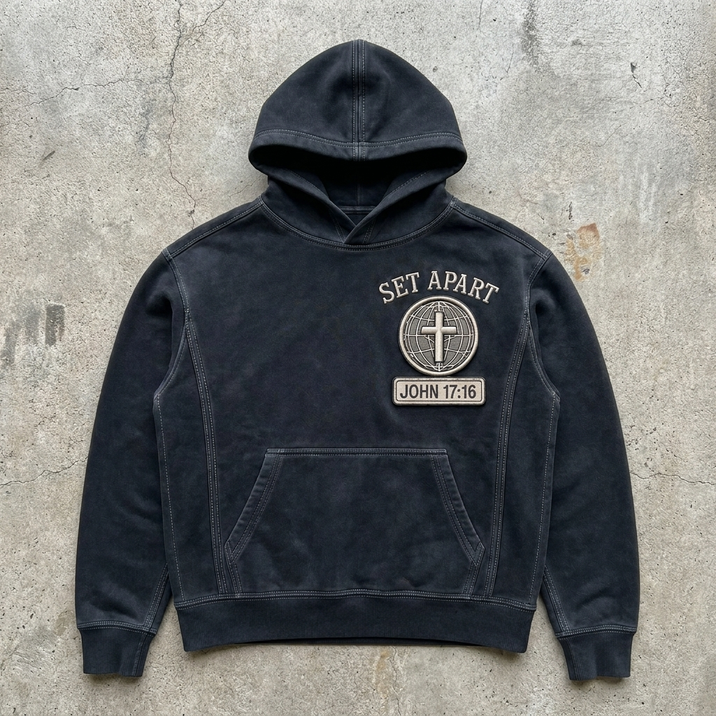 Sanctified State – Vintage Embroidered Hoodie Goshen & Selah Co