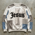 Redeemed Grace – Patchwork Embroidered Crewneck Goshen & Selah Co