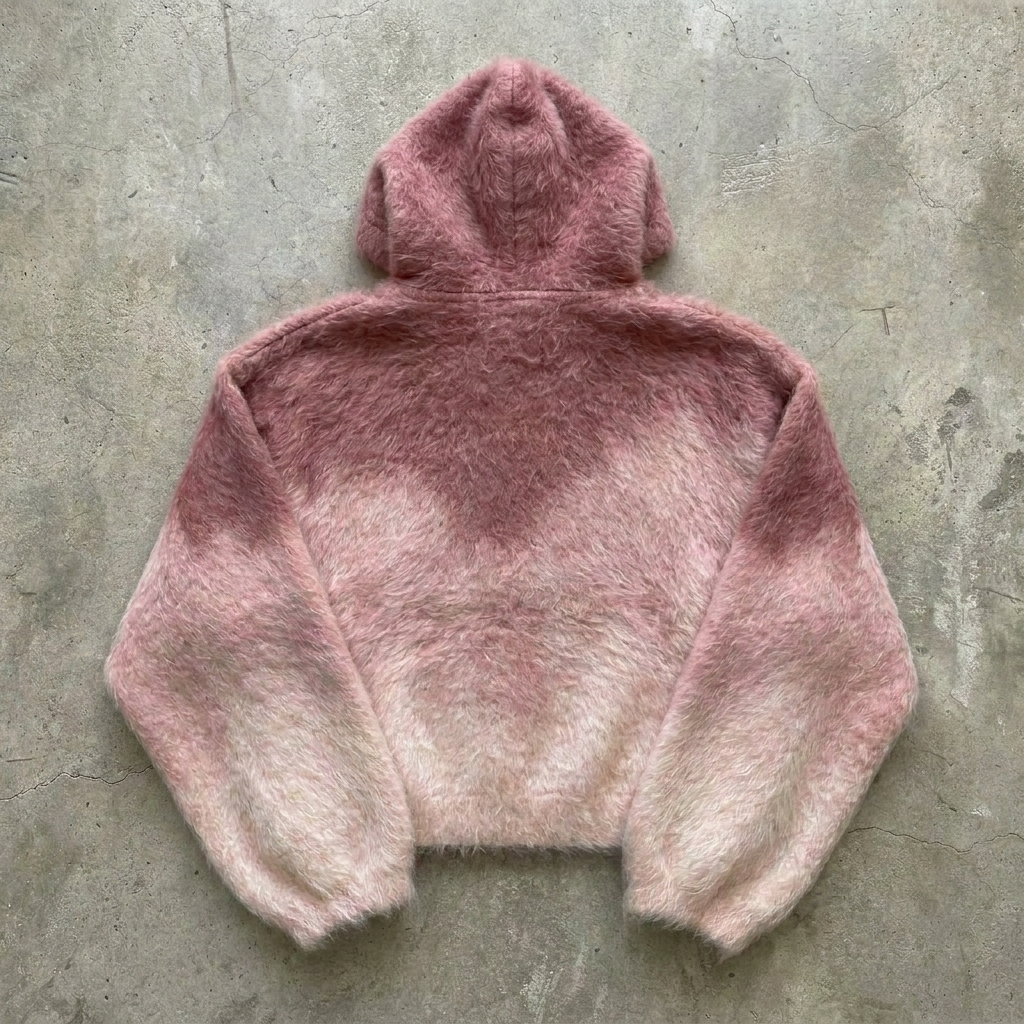 Selah Cloud - Rose Mist Faux Fur Hoodie Goshen & Selah Co