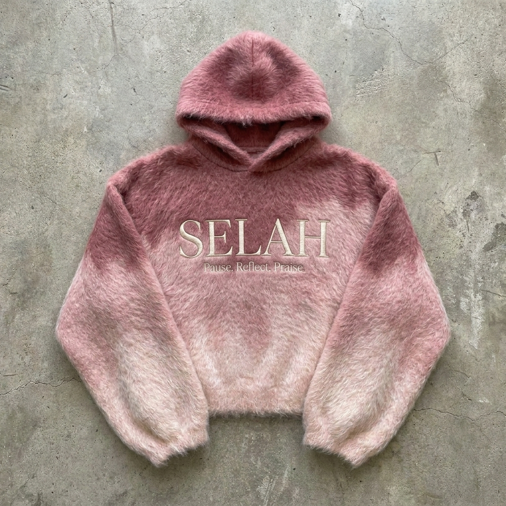 Selah Cloud - Rose Mist Faux Fur Hoodie Goshen & Selah Co