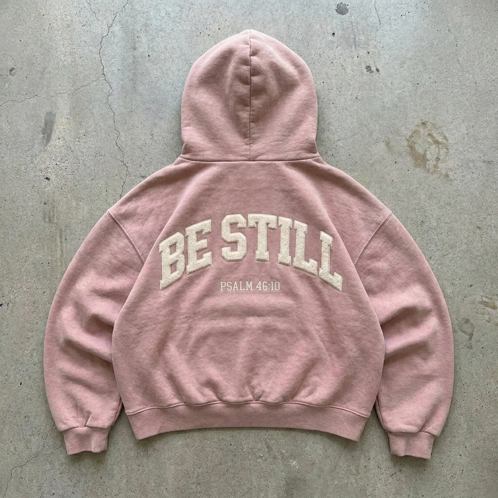 Selah Stillness – Embroidered Faith Pullover Hoodie Goshen & Selah Co