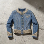 Faith Over Fear – Embellished Statement Denim Jacket Goshen & Selah Co